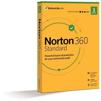 Norton 360 Standard 10GB, VPN, 1 uživatel, 1 zařízení, 24 měsíců (elektronická licence) (21435516)