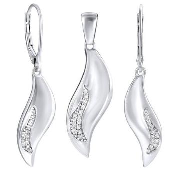 Silvego stříbrný set šperků Florence náušnice a přívěsek QRS206