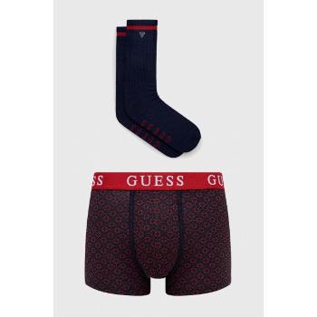 Guess GUESS pánská červeno-modrá sada - boxerky/ponožky