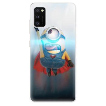 Odolné silikonové pouzdro iSaprio - Mimons Superman 02 - Samsung Galaxy A41