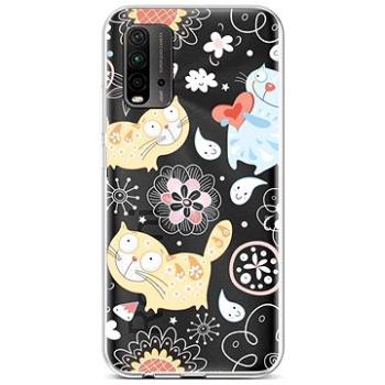 TopQ Xiaomi Redmi 9T silikon Happy Cats 65032 (Sun-65032)