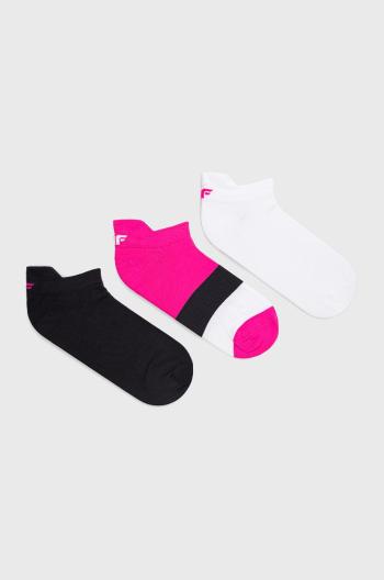 Ponožky 4F (3-pak) dámské, černá barva