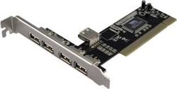 USB hub do PCI slotu LogiLink WL0006, USB 2.0 4 + 1