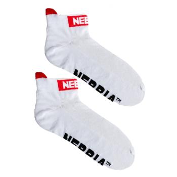 Kotníkové ponožky Nebbia "SMASH IT" 102  White  43-46