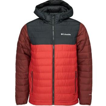 Columbia POWDER LITE II HOODED JACKET Pánská zimní bunda, červená, velikost