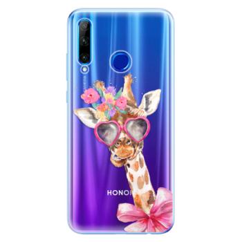 Odolné silikonové pouzdro iSaprio - Lady Giraffe - Huawei Honor 20 Lite