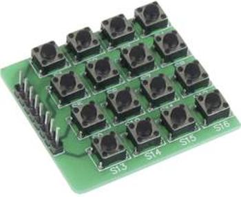 Rozšiřující deska pro Raspberry Pi® Joy-it sbc-buttonmatrix, Tastenfeld mit 16 Buttons 4x4 Raster, zelená