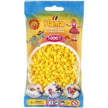 Hama H207-03 Zažehlovací korálky Midi žluté 1000 ks