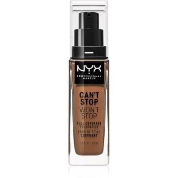 NYX Professional Makeup Can't Stop Won't Stop Full Coverage Foundation vysoce krycí make-up odstín Warm Caramel 30 ml