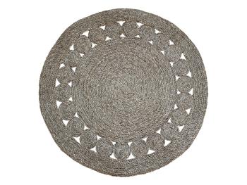 Přírodní kulatý koberec z mořské trávy - Ø120 cm 16885-00