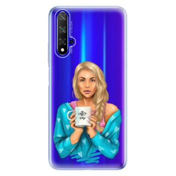 Odolné silikonové pouzdro iSaprio - Coffe Now - Blond - Huawei Honor 20