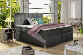 ALICIE kontinentální boxspring postel  200x200, tmavě šedá