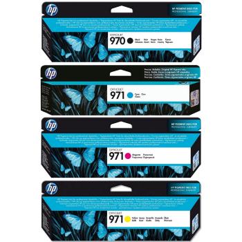 HP CN621AE,CN622AE,CN623AE,CN624AE - originální cartridge HP 970, černá + barevná, 3000/3x2500