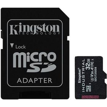 Kingston MicroSDHC 32GB Industrial + SD adaptér (SDCIT2/32GB)