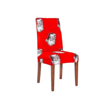 Vánoční potah na židli, Santa Claus červený SPRINGOS SPANDEX