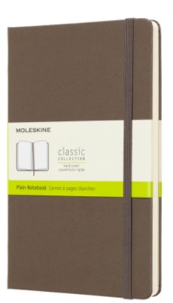 Moleskine - zápisník tvrdý, čistý, hnědý L
