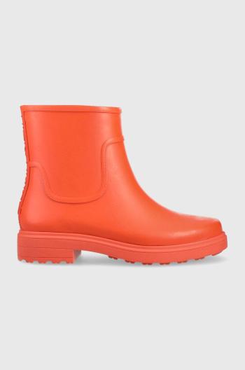 Holínky Calvin Klein Rain Boot dámské, oranžová barva