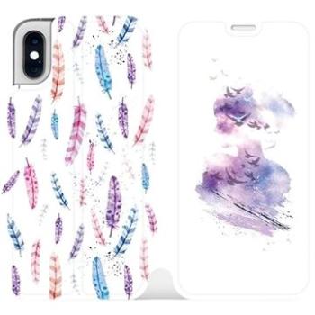 Flipové pouzdro na mobil Apple iPhone XS - MR01S Dívka z vodovek a pírka (5903226469079)