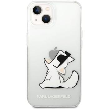 Karl Lagerfeld PC/TPU Choupette Eat Kryt pro iPhone 14 Transparent (KLHCP14SCFNRC)