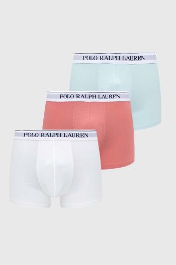 Boxerky Polo Ralph Lauren 3-pack pánské, bílá barva