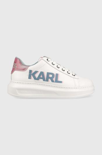 Sneakers boty Karl Lagerfeld Kapri bílá barva