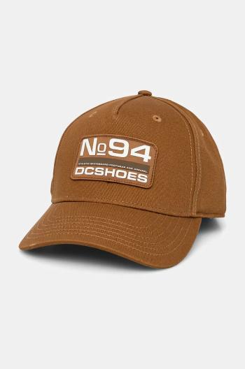 Kšiltovka DC No 94 Snapback hnědá barva, s aplikací, ADYHA04227