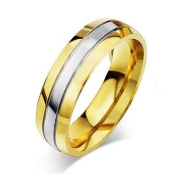 Šperky4U OPR0055 Pánský snubní ocelový prsten - velikost 55 - OPR0055-55