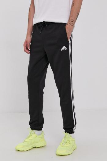 Kalhoty adidas GK8822 pánské, černá barva, s aplikací