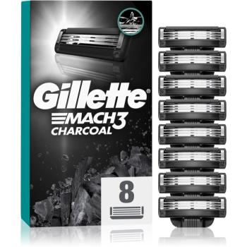 Gillette Mach3 Charcoal náhradní břity 8 ks