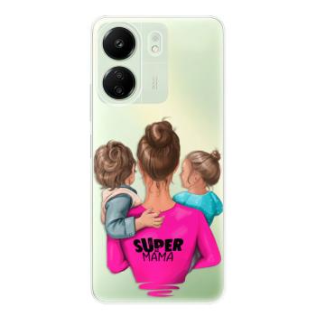 Odolné silikonové pouzdro iSaprio - Super Mama - Boy and Girl - Xiaomi Redmi 13C