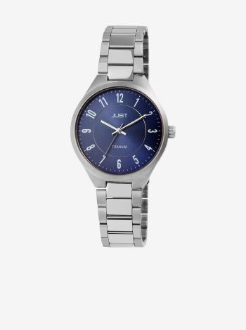 Dámské hodinky s kovovým páskem ve stříbrné barvě Just
