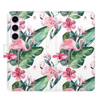 Flipové pouzdro iSaprio - Flamingos Pattern - Samsung Galaxy S23 5G