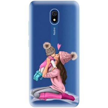 iSaprio Kissing Mom - Brunette and Girl pro Xiaomi Redmi 8A (kmbrugirl-TPU3_Rmi8A)