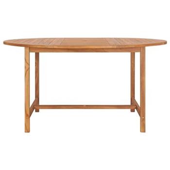  Zahradní stůl 150 x 76 cm masivní teakové dřevo (49007)