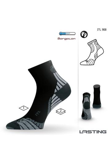 Lasting ITL 908 černá terkingová ponožka Velikost: (34-37) S ponožky