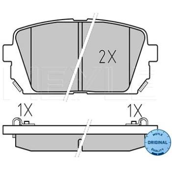 MEYLE Brzdové destičky zadní (0252449116/W)