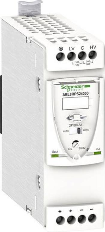 Síťový zdroj na DIN lištu Schneider Electric ABL8RPS24030, 3 A, 72 W