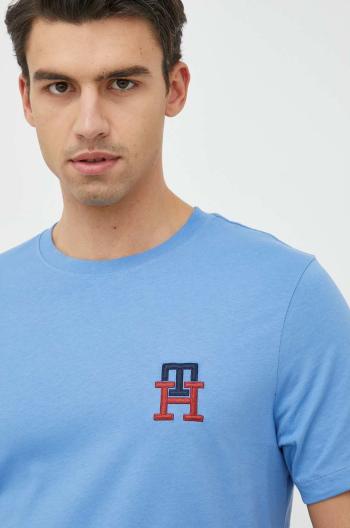 Bavlněné tričko Tommy Hilfiger , s aplikací