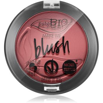 puroBIO Cosmetics Long-lasting Blush pudrová tvářenka odstín 06 Cherry Blossom 3,5 g