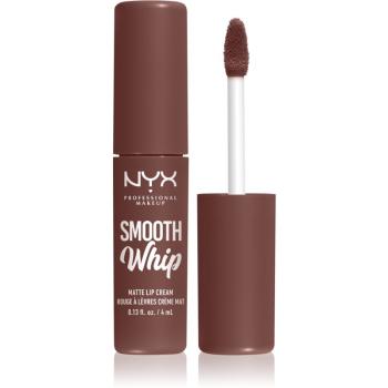 NYX Professional Makeup Smooth Whip Matte Lip Cream sametová rtěnka s vyhlazujícím efektem odstín 17 Thread Count 4 ml