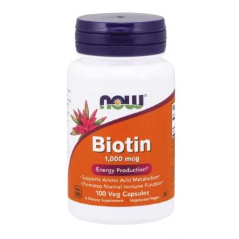Biotin 1000 mcg 100 kaps. - NOW Foods
