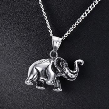 Ziskoun Slon pro štěstí- náhrdelník z chirurgické oceli PN0000144