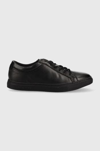 Kožené sneakers boty Jack & Jones Galaxy černá barva