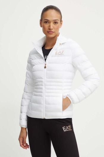 Bunda EA7 Emporio Armani dámská, bílá barva, přechodná, TNF8Z.8NTB23