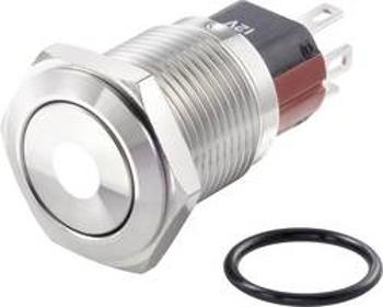 Tlačítkový spínač antivandal TRU COMPONENTS TC-GQ16-KF-11ZD/J/W/12V/S, 48 V/DC, 2 A, nerezová ocel, 1 ks