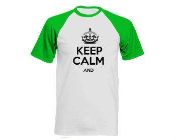 Pánské tričko Baseball Keep calm