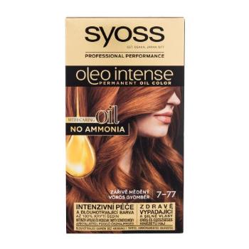 Syoss Oleo Intense Permanent Oil Color 50 ml barva na vlasy pro ženy 7-77 Red Ginger na barvené vlasy