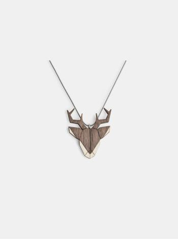 Dřevěný přívěsek BeWooden Deer Pendant na krk BeWooden