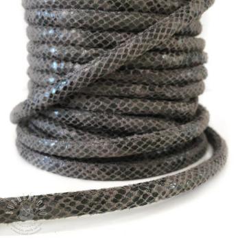 Semišová šňůra Snake grey