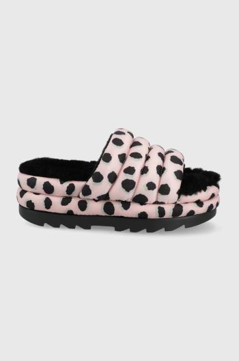 Pantofle UGG Maxi Slide růžová barva
